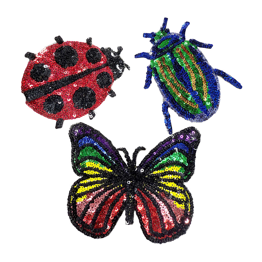 Embroidery Lady Bug - Patch Bordir Payet Kupu-kupu Ladybug One