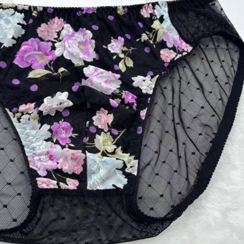 Embroidery Bag - Celana Dalam Pria Bordir Bunga Seksi,