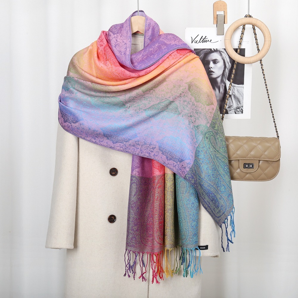 Embroidery Rose - Hijab Scarf Bordir Mawar Retro dengan