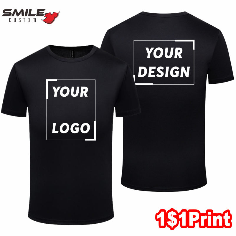 Embroidery Design Logo - Kaus olahraga lengan pendek pria dan