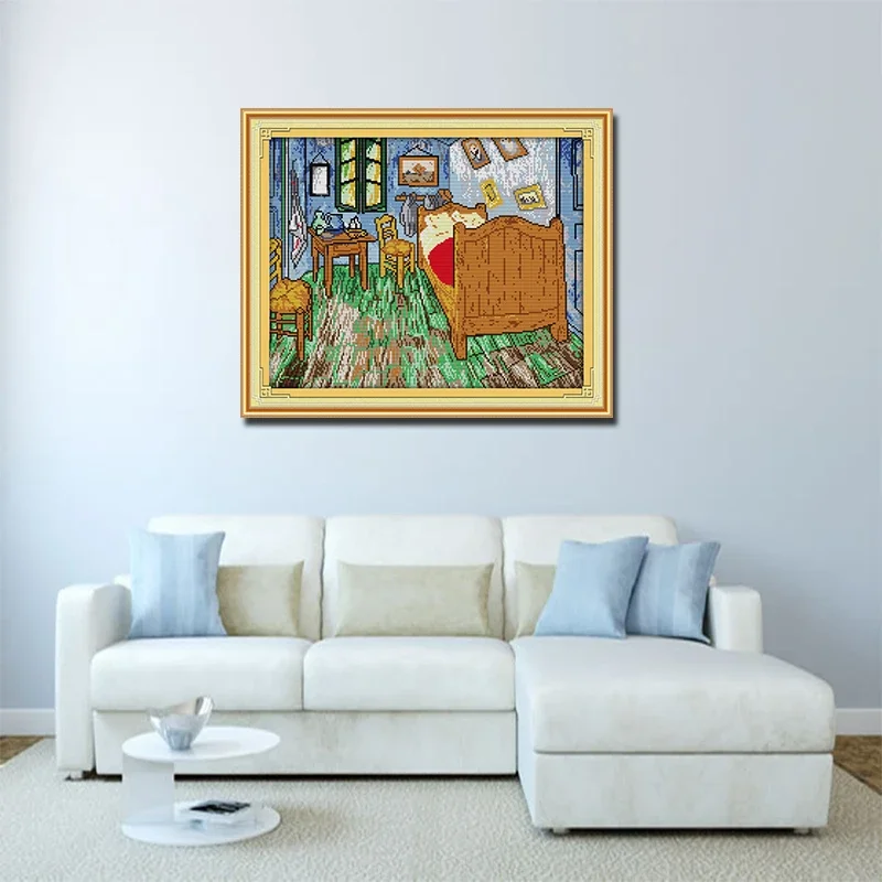 Joy Sunday Van Gogh Kit jahit  - Embroidery Meaning ulasan dan harga
