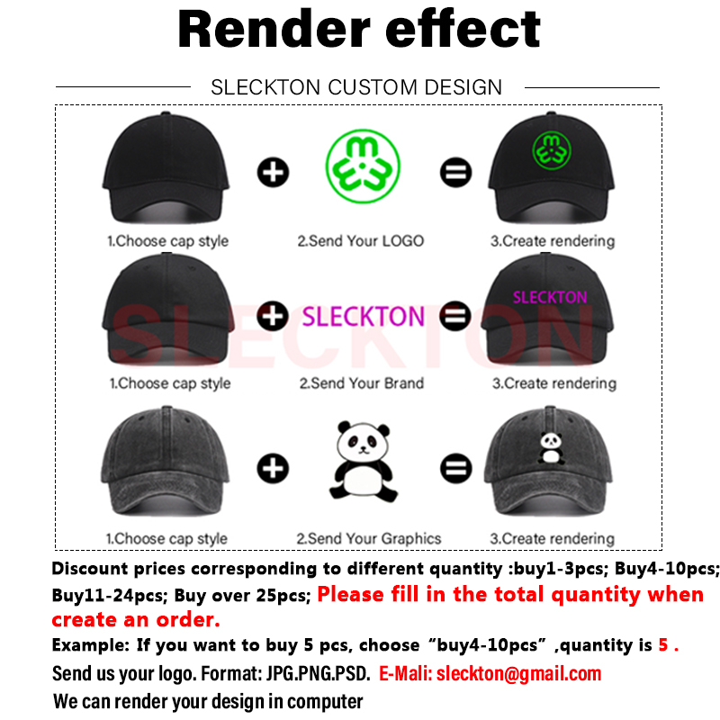 SLECKTON Topi Bisbol Bertepi L - Embroidery Design Logo ulasan dan harga