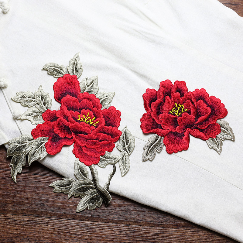 1 Pasang Patch Bordir Bunga Me - Embroidery Yellow Dress ulasan dan harga