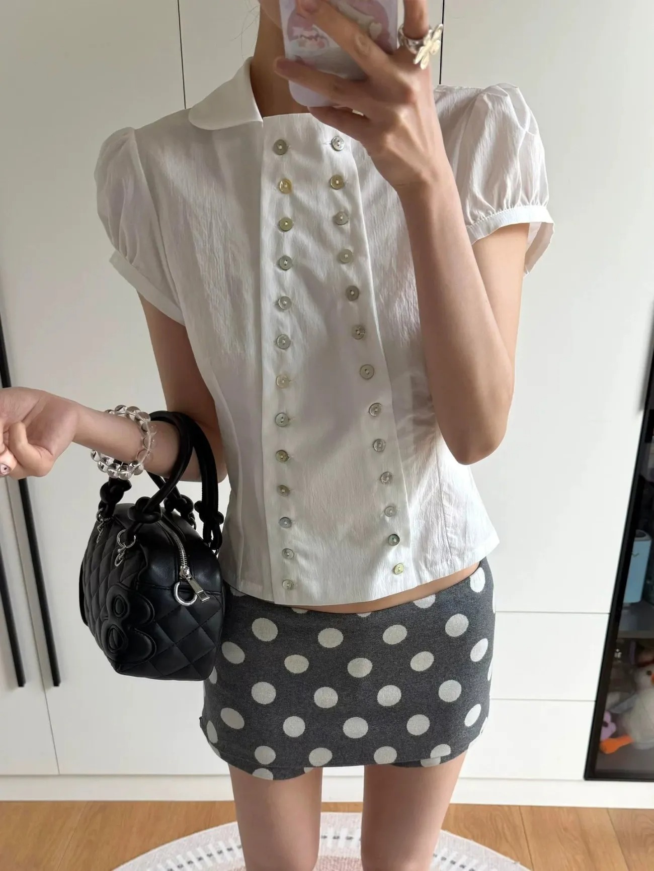 Blus Kerah Peter Pan Estetika  - Embroidery Online ulasan dan harga