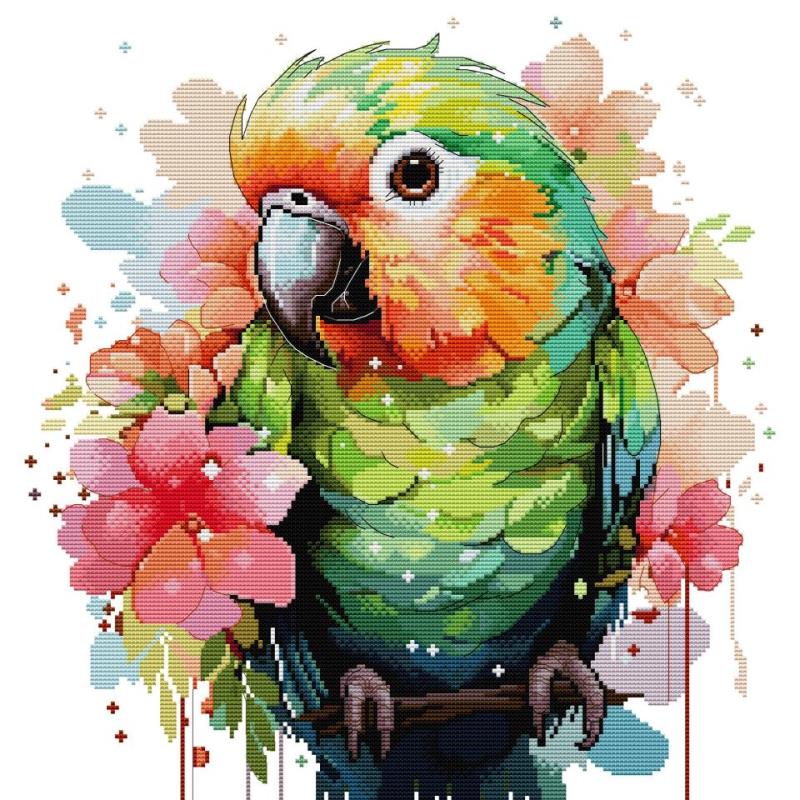Kit jahit silang burung bayan  - Embroidery Meaning ulasan dan harga