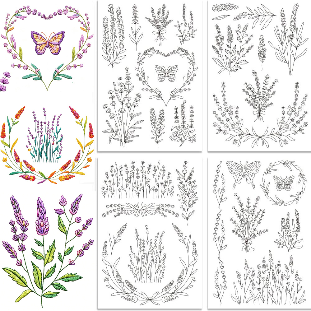 Pola Bordir Kupu-kupu Bunga La - Embroidery Meaning ulasan dan harga