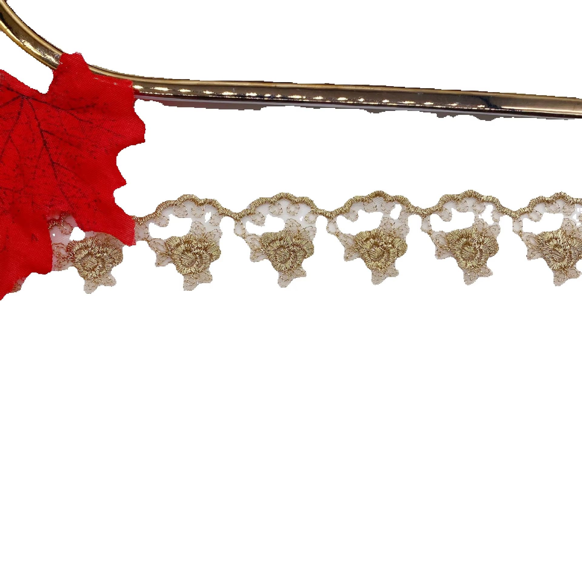 Bordir Benang Emas Bunga Mawar - Embroidery Rose ulasan dan harga