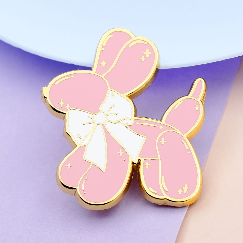 Pin Enamel Anjing Balon Merah  - Embroidery Bali ulasan dan harga